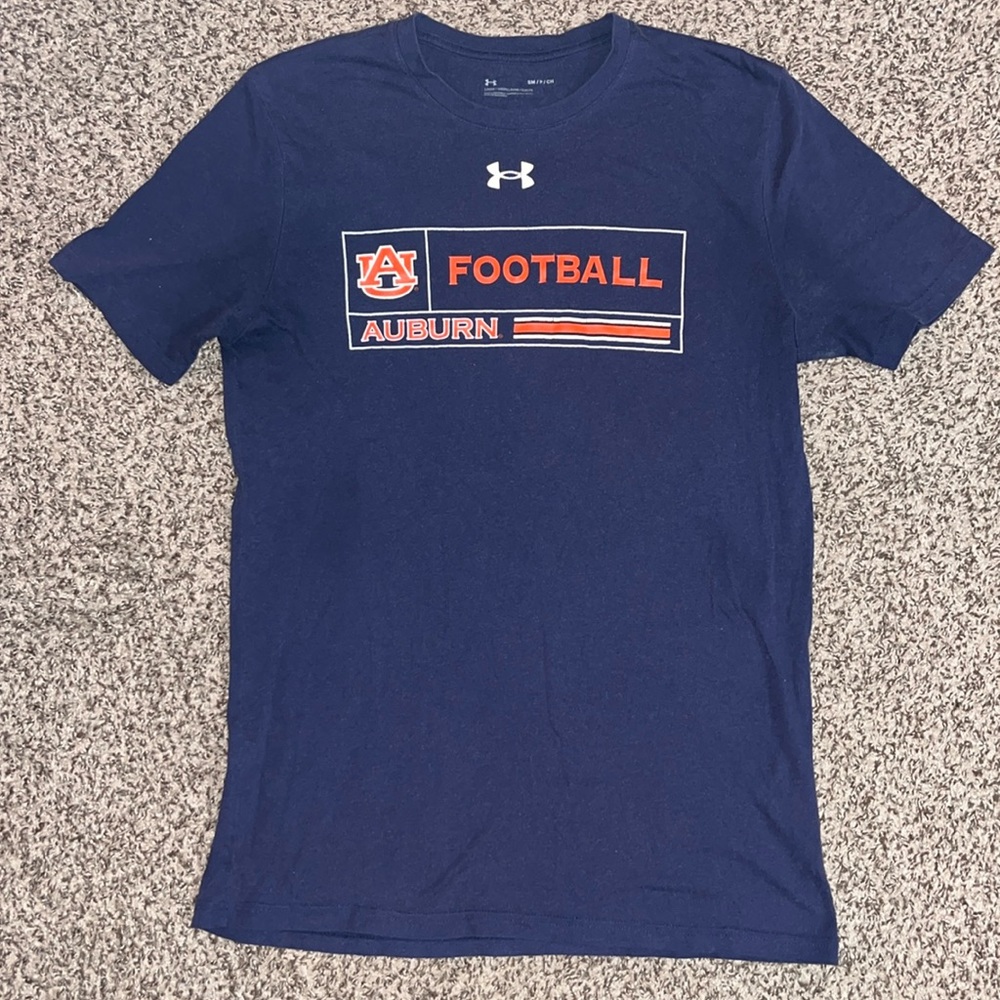 Auburn Football Under Armour Shirt. Size Small